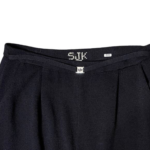 St. John By Marie Gray Santana Double Breast Blazer Pant Suit Set Black Size 10 - Picture 5 of 9